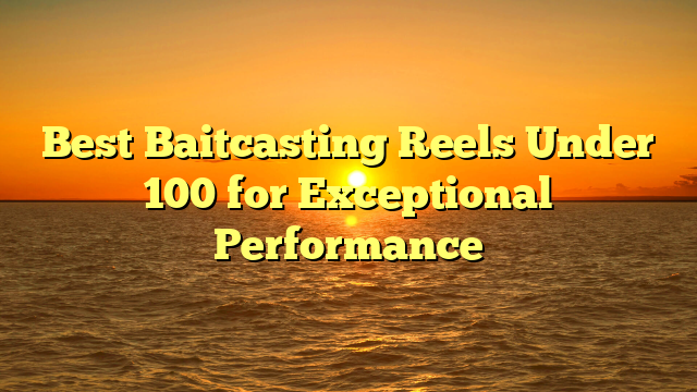 Best Baitcasting Reels Under 100 for Exceptional Performance