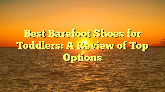Best Barefoot Shoes for Toddlers: A Review of Top Options