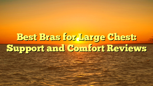 Best Bras for Large Chest: Support and Comfort Reviews