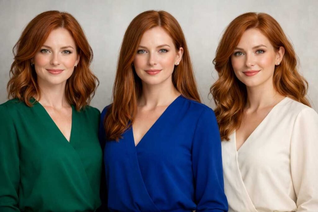 Best Colors for Redheads Woman