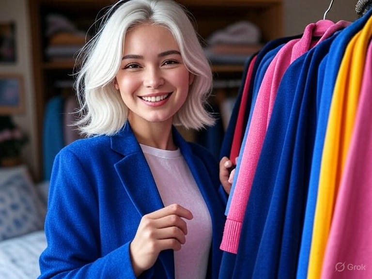 Best Clothing Colors for White Hair