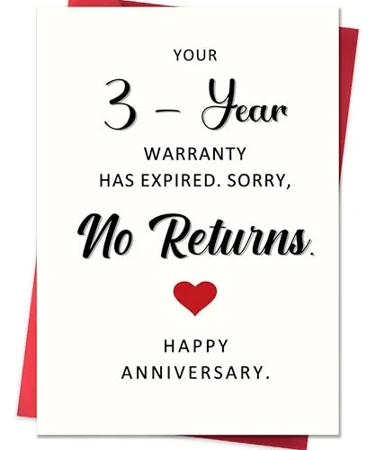 3rd year wedding anniversary gift for husband